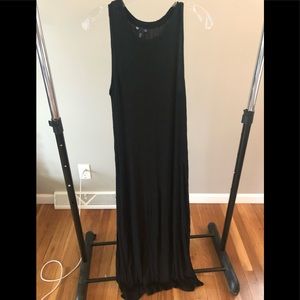 Medium Sleeveless Black Gap Maxi Dress